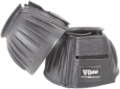 CASHEL Bell Boots Rubber, Black, Size: L (BB-BL-L)