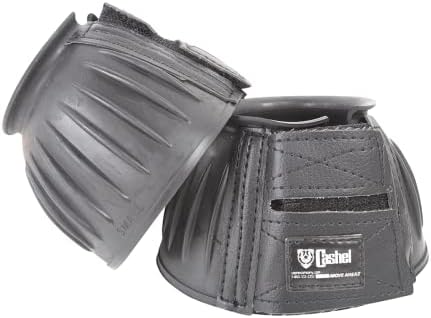 CASHEL Rubber Bell Horse Boots, Black, X-Large