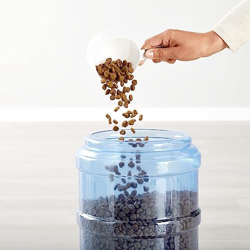 Amazon Basics Large Capacity Automatic Pet Water Dispenser and Gravity Feeder Set, Easy to Clean, 456.6fl.oz Food, 382.1fl.oz Water, Pack of 2