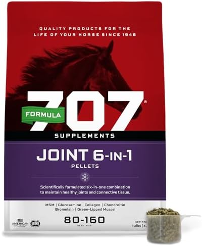 Formula 707 Joint 6-in-1 Supplement for Horses, 10 lb, 80-160 Servings