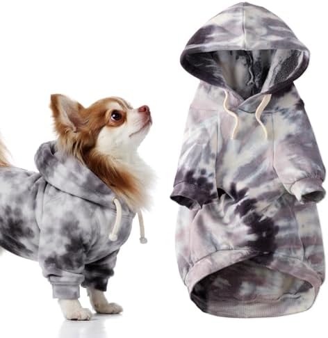 Pet Passion Rocky II Dog Hoodie, Black Tie Dye, XX-Large