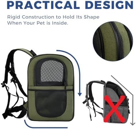 Apollo Walker Cat Carrier Backpack for Small Dogs and Cats Up to 18 lb