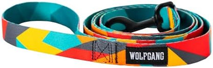 Wolfgang Heavy Duty Dog Leash, Pull-Tested to Over 800 lbs for Walking & Training, ShatterShapes Print, Large