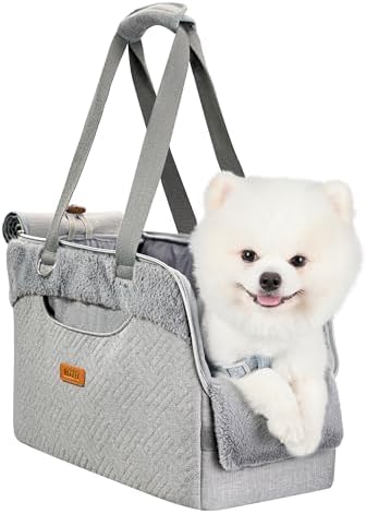 Dog Purse Carrier for Small Dogs Cats Rabbits Up to 12lbs, Lightweight Pet Sling Carriers with Large Pockets, Portable Puppy Soft Sided Tote Bag Carrier for Vet,Hiking,Travel