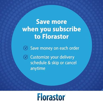 Florastor Probiotic for Digestive and Immune Health, 100 Capsules