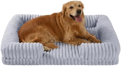Orthopedic Dog Bed for Large Dogs, Removable Washable Cover