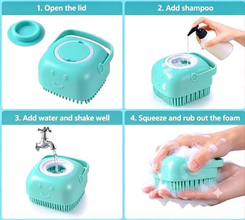 7Pcs Dog Grooming Kit, Pet Bath Supplies Deshedding Brush Dogs Cats