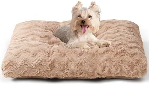 EHEYCIGA Washable Dog Beds for Small Dogs, 23x18 Inch Pet Bed, Camel