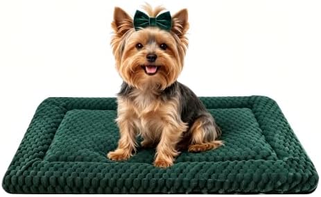 Dog Bed Mat - Durable & Cute Crate Dog Beds for Small Dogs & Cats, Comfortable Kennel Pad for Home, Crate & Travel