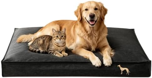 SOMAHE Waterproof Orthopedic Dog Bed, Washable, X-Large 47x35x4 Black