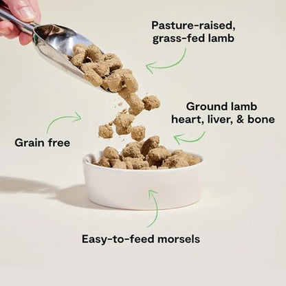Open Farm Freeze Dried Raw Dog Food, Lamb Bite-Sized Morsels, 13.5oz Bag