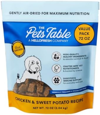 The Pets Table Air Dried Dog Food, Chicken & Sweet Potato, 4.5 lb (72 Oz)