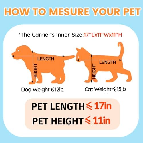 Petskd Top-Expandable Pet Carrier 19"x13"x9" Airline Approved, Blue
