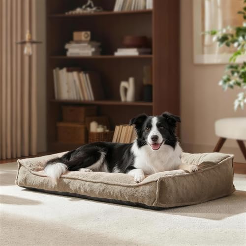 FURTIME Orthopedic Dog Bed Medium Size Dog, Extra Washable Dog Couch 35"