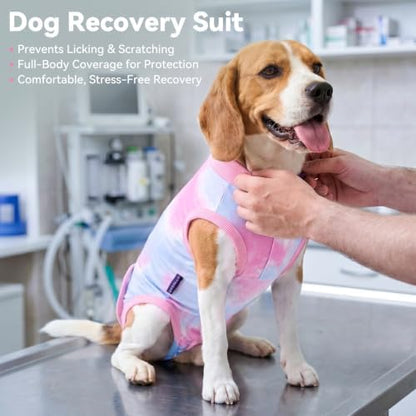 cyeollo Dog Surgery Recovery Suit, Surgical Onesie for Female & Male Dogs