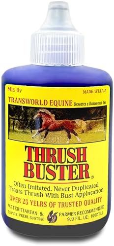 Thrush Treatment for Horses, Hoof Care Liquid to Help Maintain Healthy Hooves, Purple Stain Formula, Easy to Apply, Equine Farrier Favorite, 2 oz
