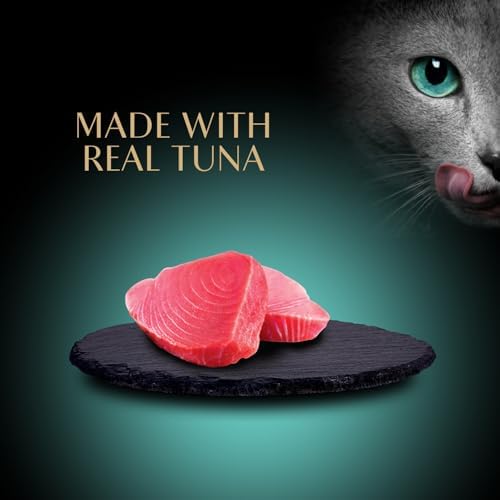 Sheba Premium Puree Lickable Cat Treats, Seared Tuna, 4 Count, 11 Pack