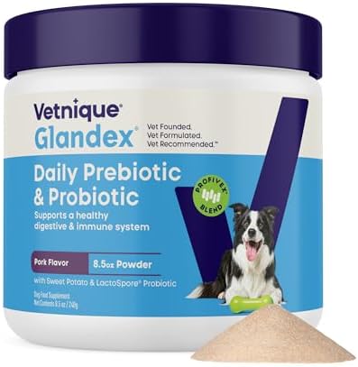 Vetnique Glandex Probiotics for Dogs Powder 8.5oz + Prebiotics & Enzymes