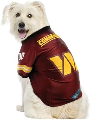 Littlearth NFL Washington Commanders Premium Pet Jersey, Team Color, Medium