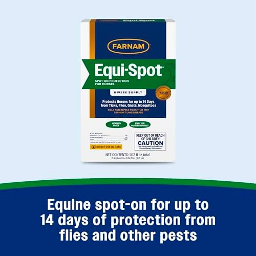 Farnam Equi-Spot, Weather Proof Targeted Spot On Protection, 6 Week Supply