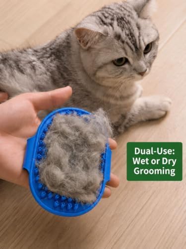 9Pcs Dog Grooming Kit, Slicker & Shedding Brush for Dogs & Cats (Blue)