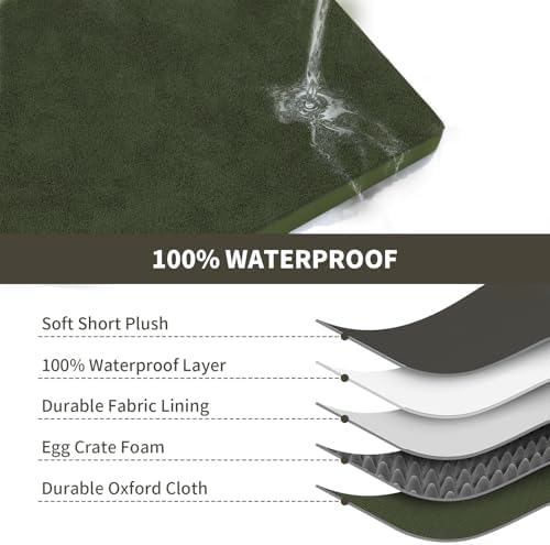 Jumbo Waterproof Orthopedic Dog Bed for Extra Large Dogs