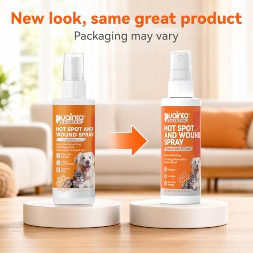 PUAINTA Dog Hot Spot Spray for Itch Relief - Quantum Silver Pet Skin Care