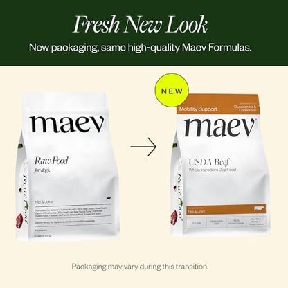 Maev Human-Grade Frozen Fresh Beef Dog Food, Hip & Joint, 5 lb