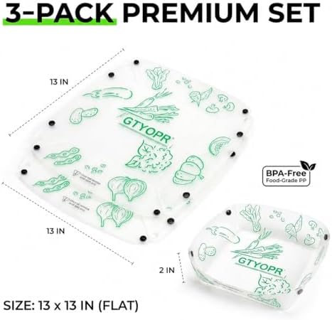 GTYOPR® Collapsible Camping Bowls 3-Pack - Foldable, Leakproof, Lightweight | BPA-Free Food-Grade PP for Hiking, Backpacking, Car Trips (Large)