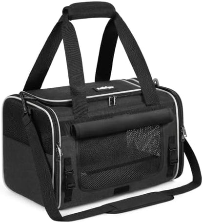 rabbitgoo Cat Carrier Soft with Rollable Flap, Travel Safe for Car Airline
