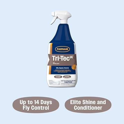 Farnam Tri-Tec 14 Fly Spray for Horses, Protects for Up to 14 Days, 32 oz