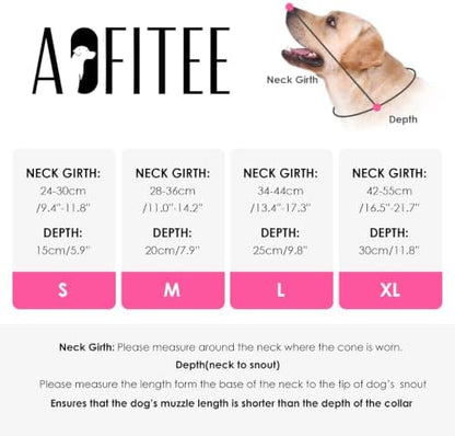 AOFITEE Soft Dog Cone Collar Anti-Lick, Dog Cone Alternative After Surgery