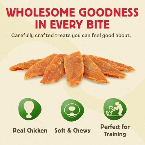 Chewmasters Hip & Joint Chicken Dog Treats 350g Chewy Training Bites 6 Pack