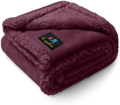 Luciphia Waterproof Blanket for Large Dog, Reversible Sherpa Couch Cover