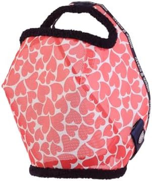 Harrison Howard All Round Mesh Horse Fly Mask UV Protective with Fleece Padded Edging and Fun Prints Forelock Opening Design Mask for Horse Hearts XL