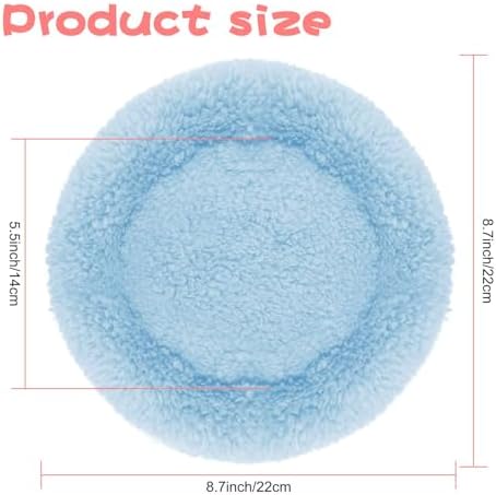 BWOGUE Hamster Bed, Round Velvet Sleep Pad for Guinea Pigs and Rats, 8.7 in