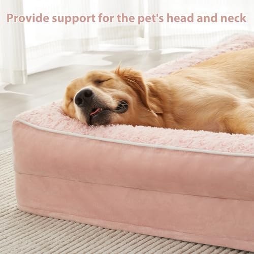 BFPETHOME Orthopedic Washable Dog Bed, Sleeping Couch for Large Senior Dogs
