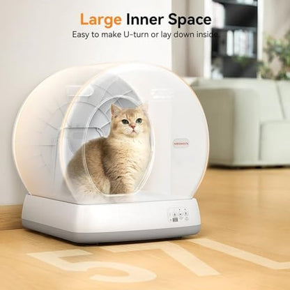 Meowant Self Cleaning Cat Litter Box Safety Sensors,APP Control,Large Space