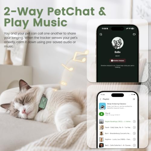 GPS Tracker for Dogs & Cats, Smart Real-Time Virtual Fence for Pet Tracker