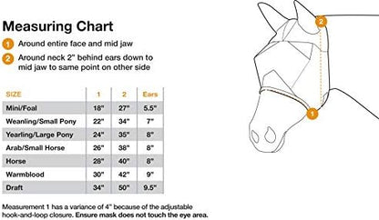 Cashel Crusader Fly Mask, Long Nose with Ears