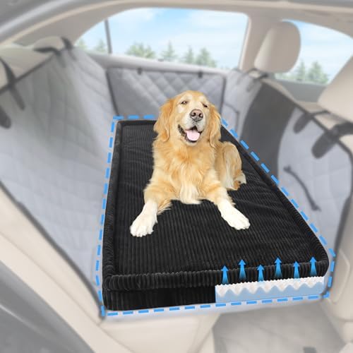 Loiion Dog Car Bed, Non-Slip Backseat Extender Pet Mat 56"x28.7"x2"