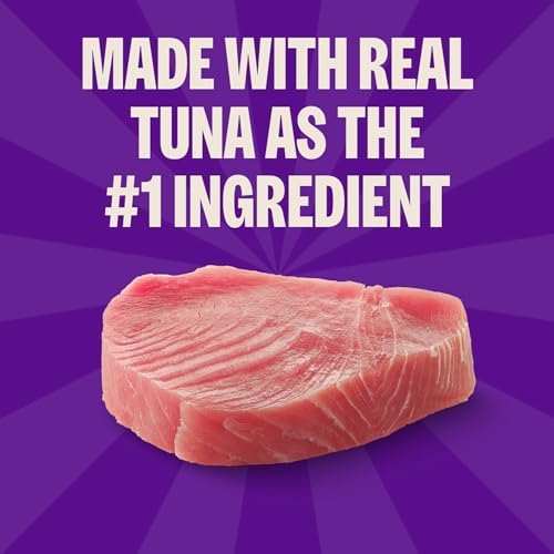 Wellness Lickable Soft Puree Cat Treats, All Lifestages, Kitten to Senior, Natural, Grain Free, Tuna Flavor, 0.4 oz, Pack of 12 Tubes