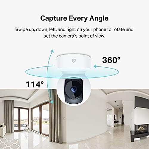 Kasa Smart 4MP 2K Security Camera Outdoor Wired & 2K Security Camera for Baby Monitor Pan Tilt, 4MP HD Indoor Camera with Motion Detection, Two-Way Audio, Night Vision