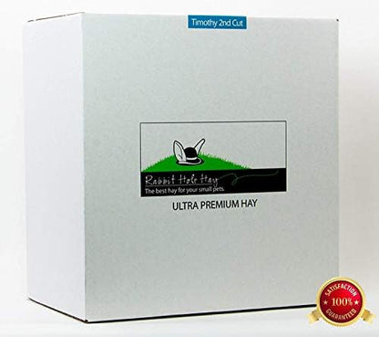 Rabbit Hole Hay - Ultra Premium Medium Timothy Hay for Small Pets - 40 lb Box - Hand-Selected & Farm Fresh