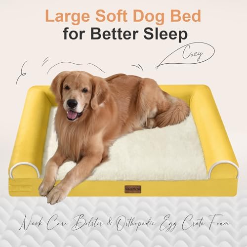 NANUYA Orthopedic Dog Bed for Small Dogs, 24 x 16 Inch, Ginger