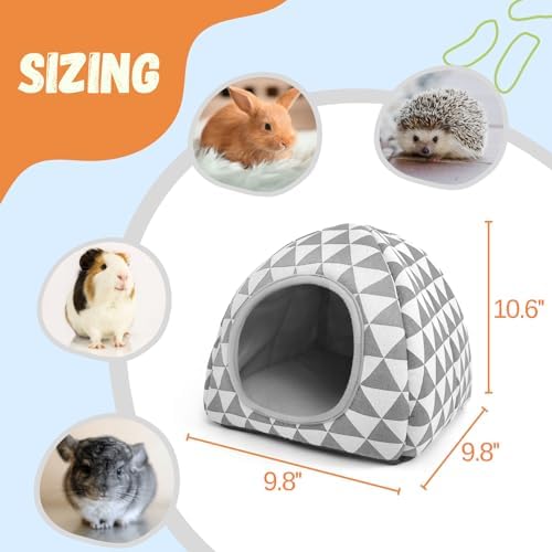 2 Pack Guinea Pig Hideout Washable Dwarf Rabbit Bed