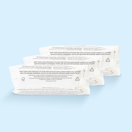 DOG by Dr Lisa - Dog Wipes - Plant-Based, Natural Bathing Wipes for Dogs - Made from 100% Compostable Bamboo - Vet-Created - Vegan, Non-Toxic - 240 Count