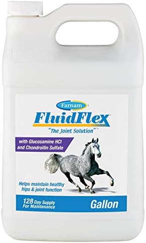 Farnam Fluidflex Liquid Joint Supplement for Horses, 128 Day Supply, 128 oz