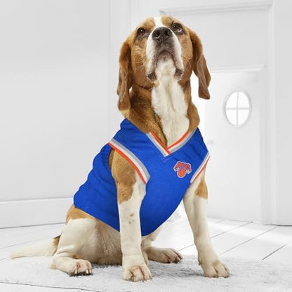 Pets First NBA NEW YORK KNICKS DOG Jersey, X-Large - Tank Top Basketball Pet Jersey