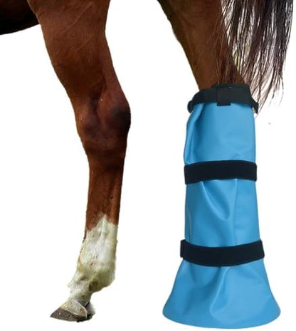 yeezo Easy Use Hoof Soaking Boot for Horse Soaker Bag Equine Soaking Boot Hooves Care Treatment Bucket Soaker Sack with EVA Pad and 2 Elastic Bands
